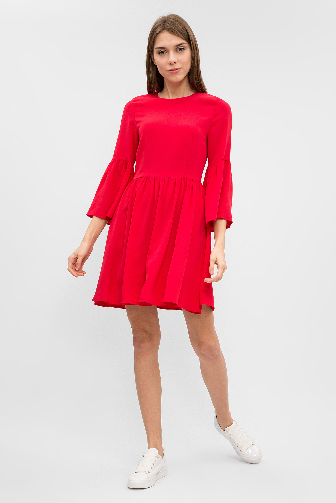 Женское красное платье 5