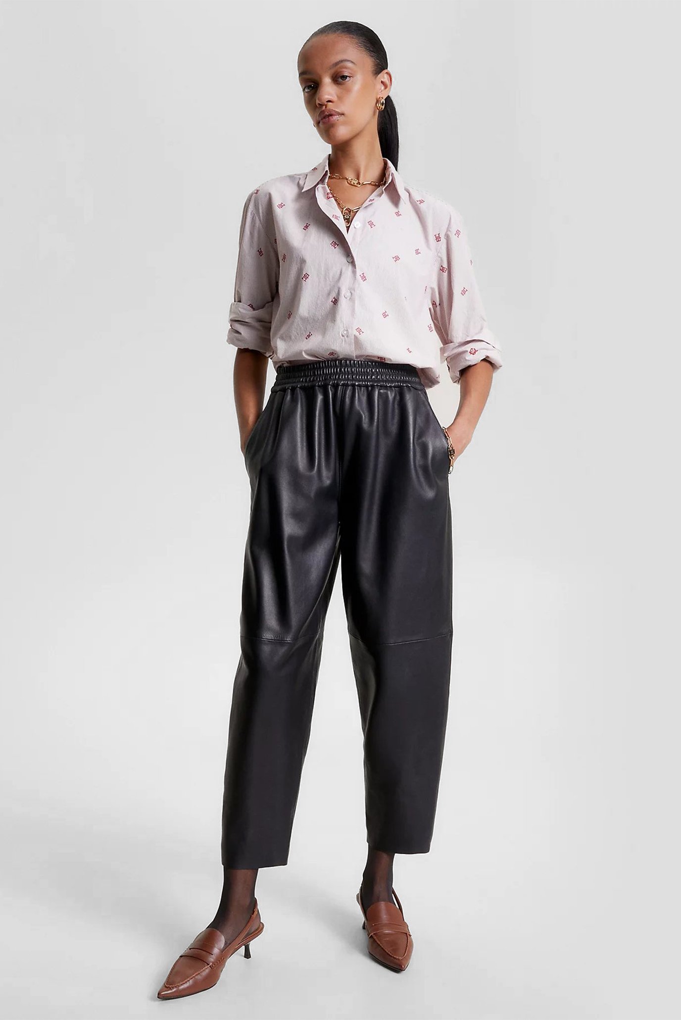 Штаны LEATHER JOGGER PANT 2