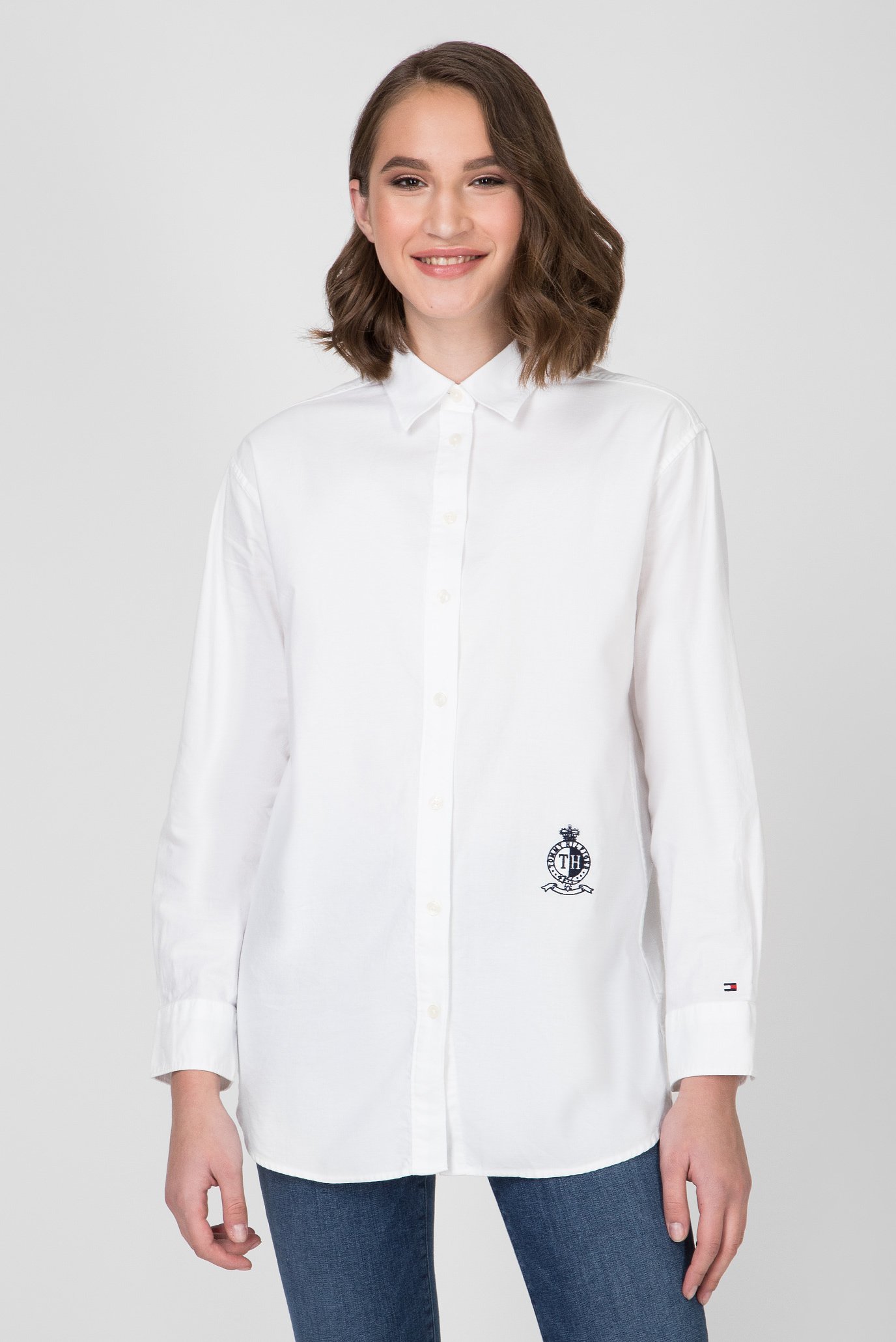 Женская белая рубашка FAWN BOYFRIEND SHIRT 1