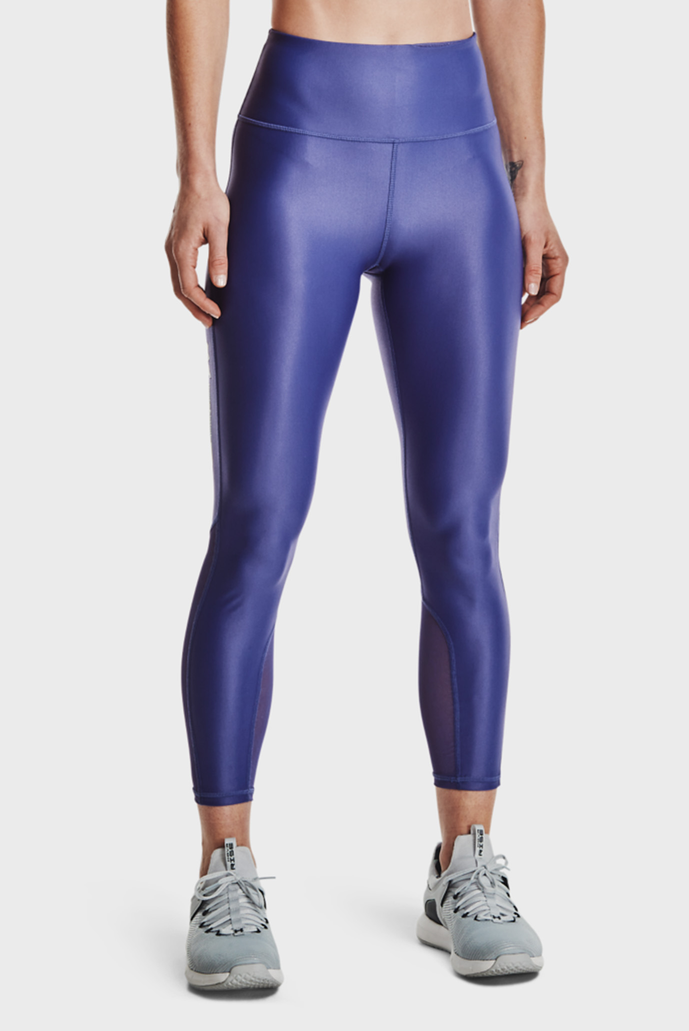 Женские фиолетовые тайтсы UA Iso Chill Ankle Leg NS 8