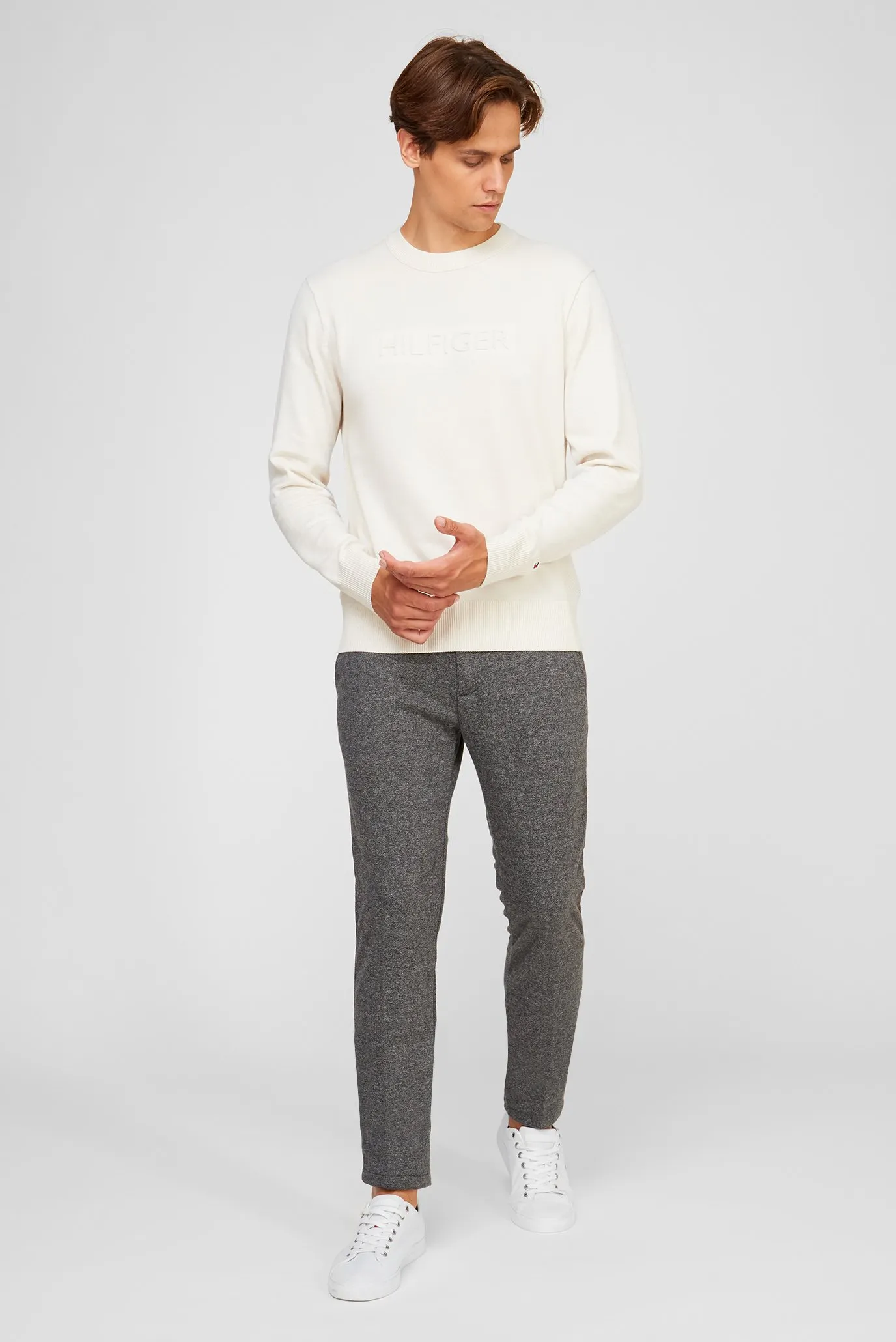 Мужской белый джемпер EMBOSSED GRAPHIC 10