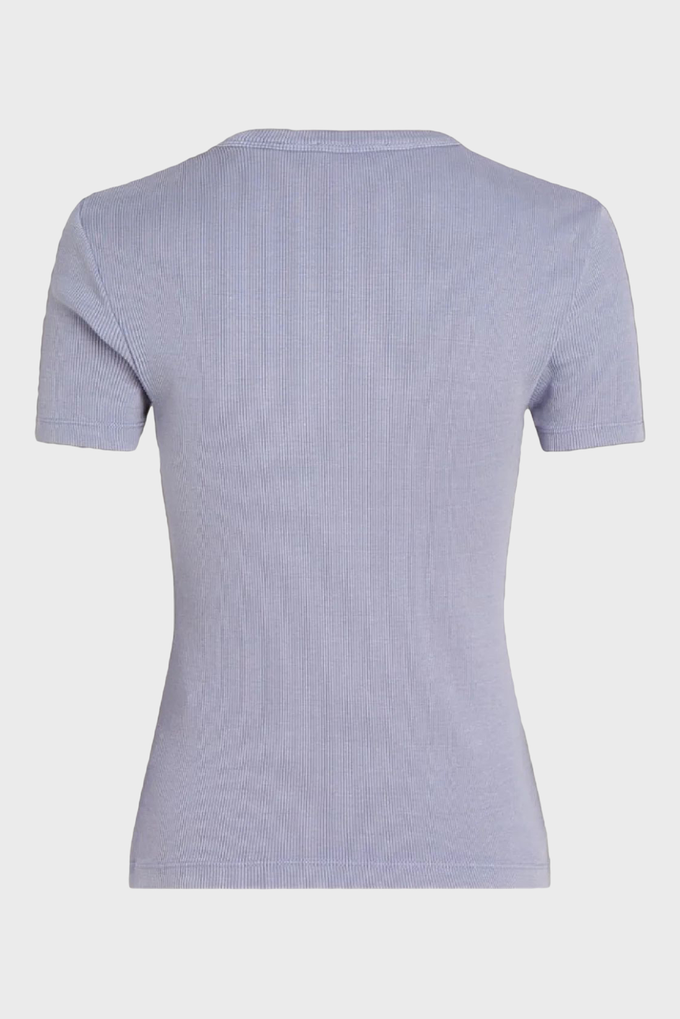 Женская сиреневая футболка WASHED WOVEN LABEL RIB FIT TEE 2