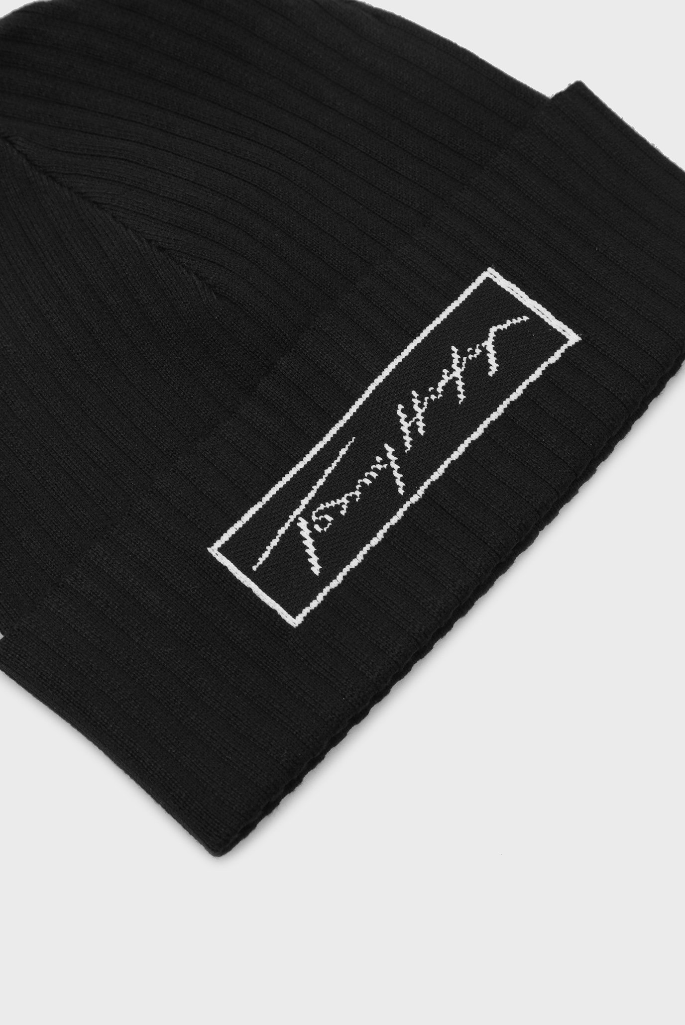 Мужская черная шапка SIGNATURE BEANIE 5