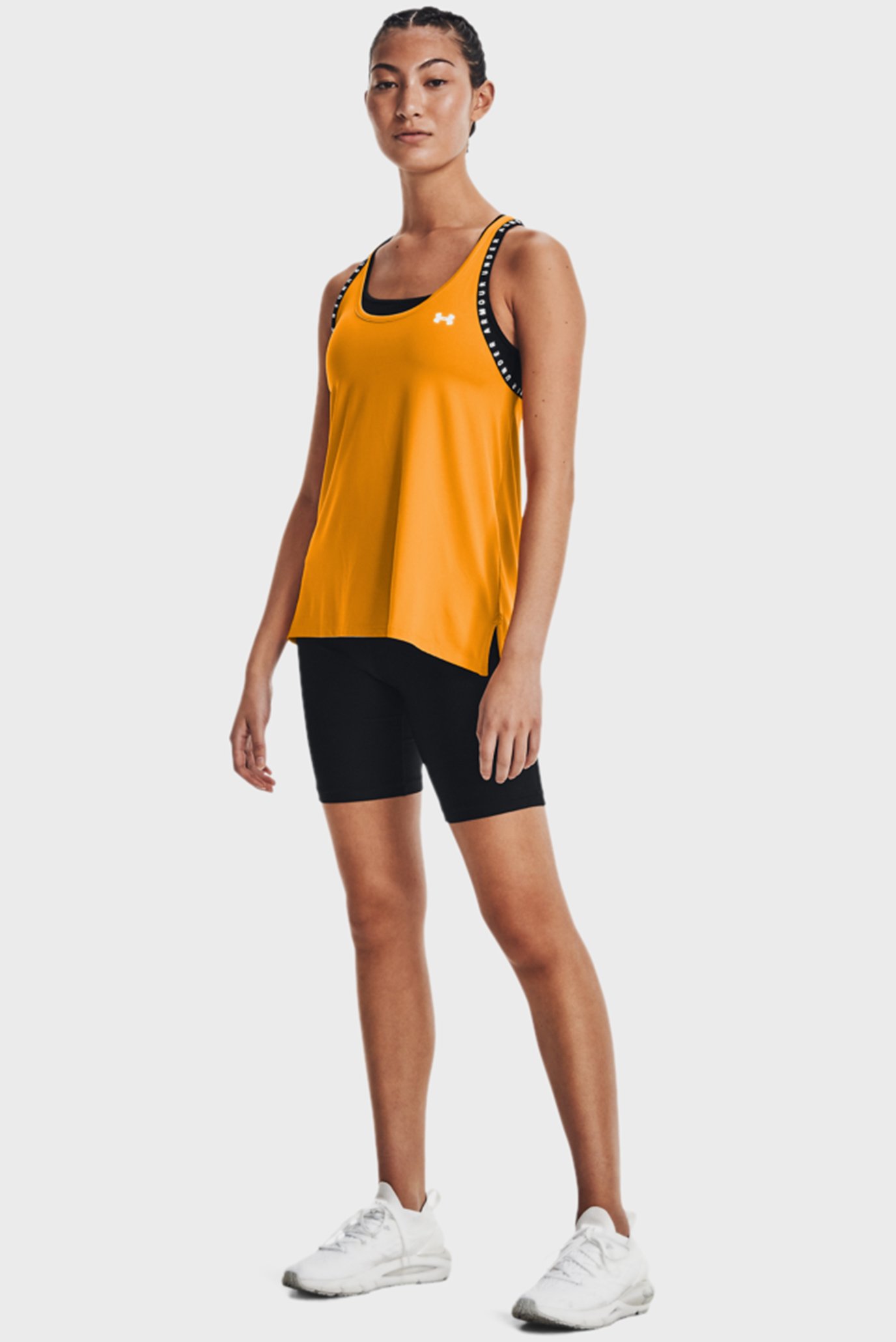 Женская оранжевая майка UA Knockout Tank 8