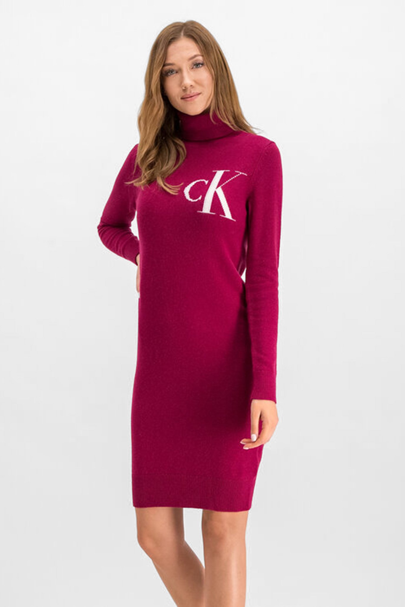 Женское малиновое платье MONOGRAM TN 6