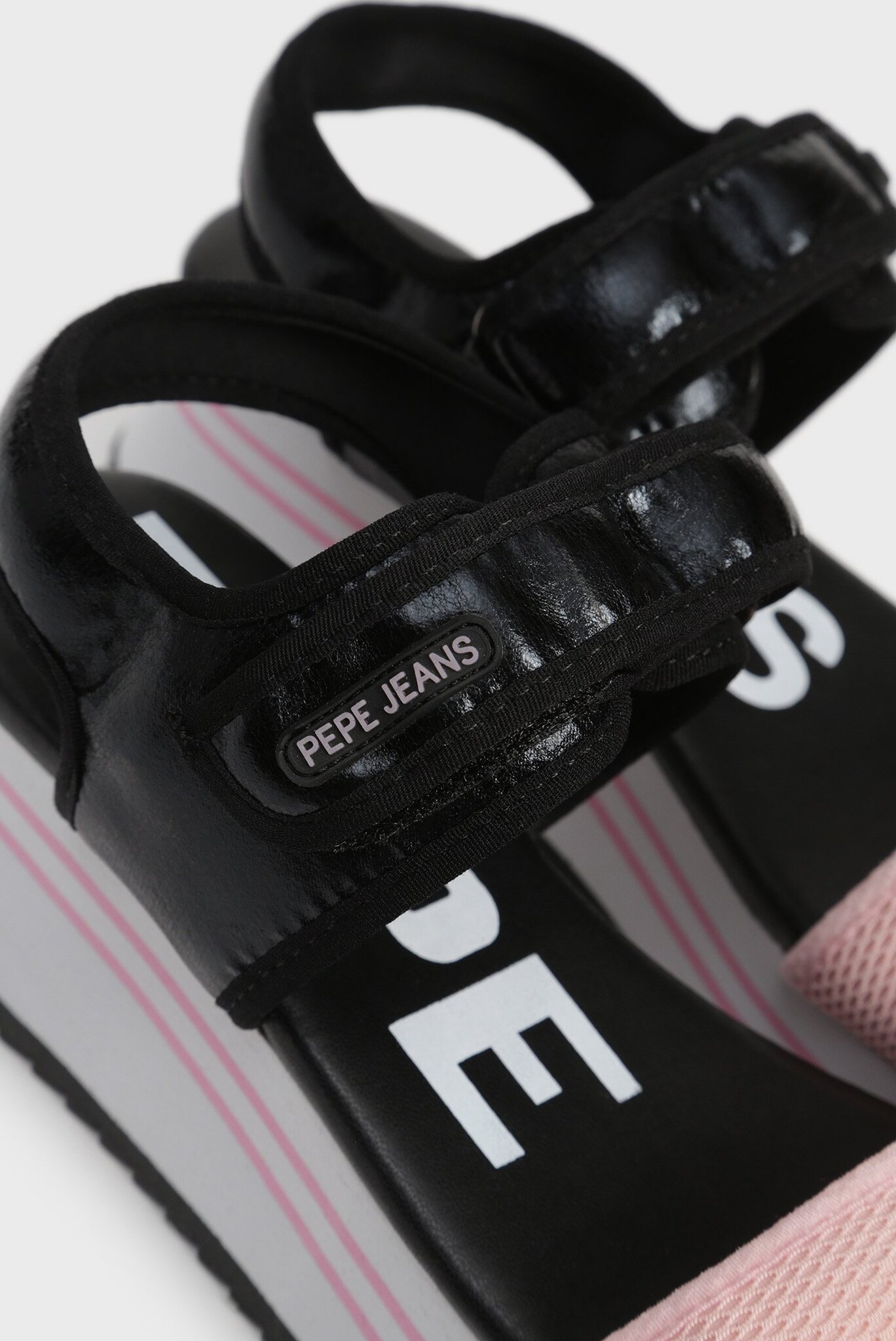 Женские черные сандалии FUJI METAL 5