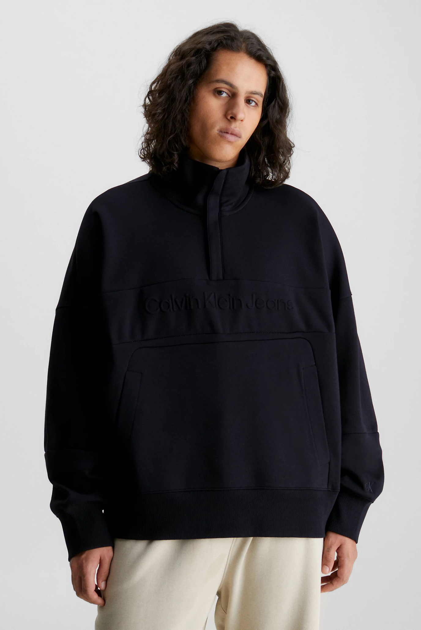 Свитшот INSTITUTIONAL EMBOSSED HALF ZIP 9