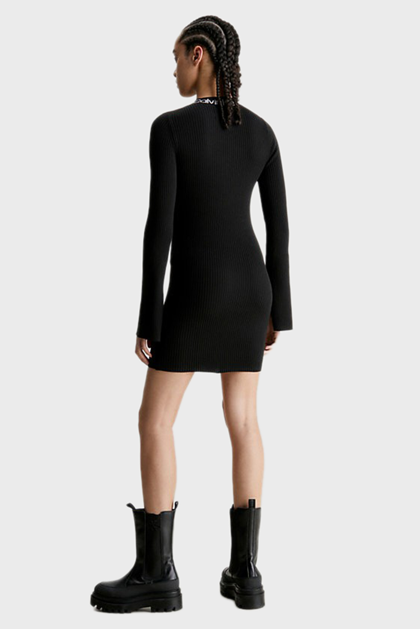 Платье LOGO INTARSIA SWEATER DRESS 2