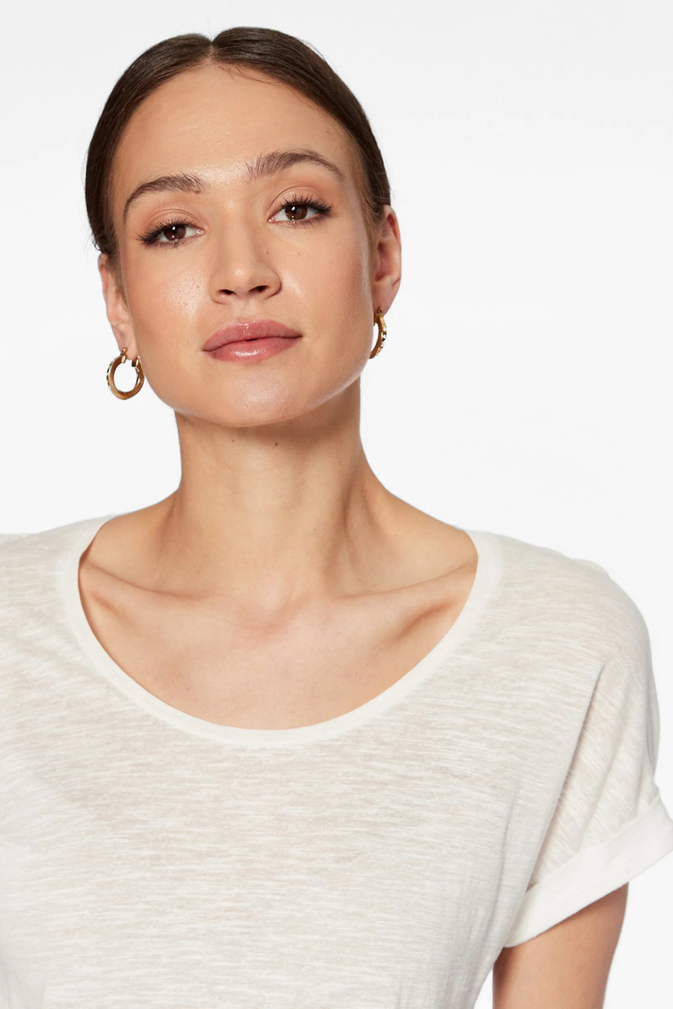 Футболка REG LYCL LINEN SCOOP-NK SS 4