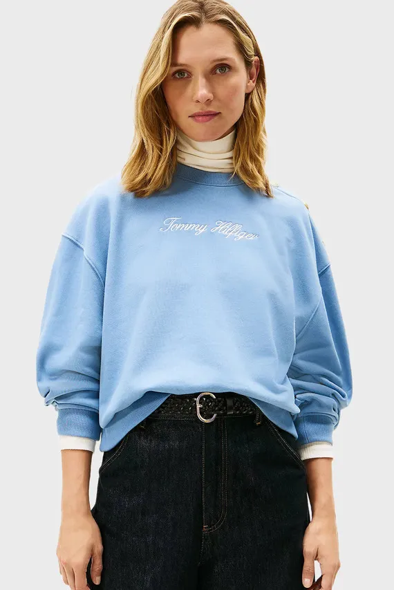 Свитшот GOLD BTN SCRIPT TERRY SWTSRT Tommy Hilfiger