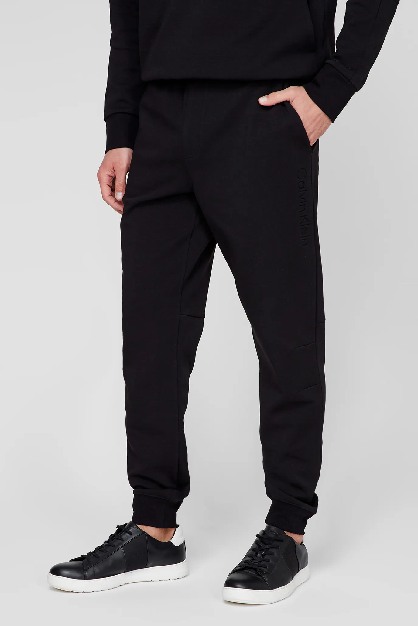 Мужские черные спортивные брюки 6