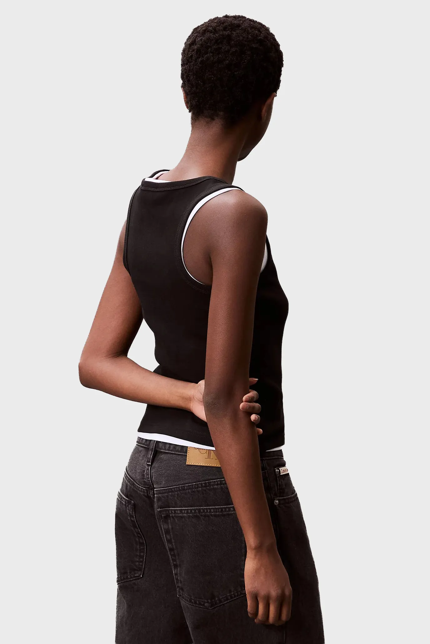 Майка WOVEN LABEL 2X2 BABY RIB TANK 3