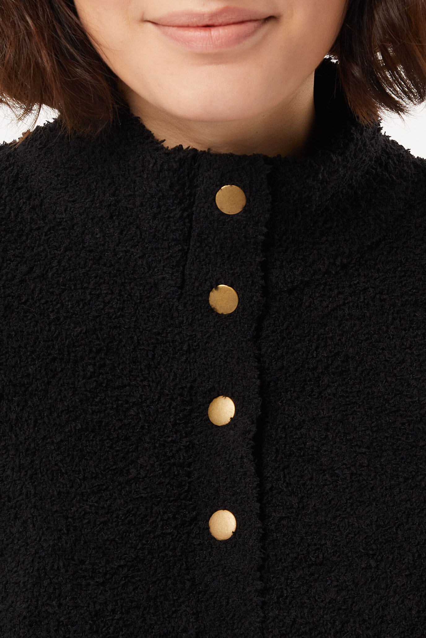 Женское черное пончо BIJAN 4