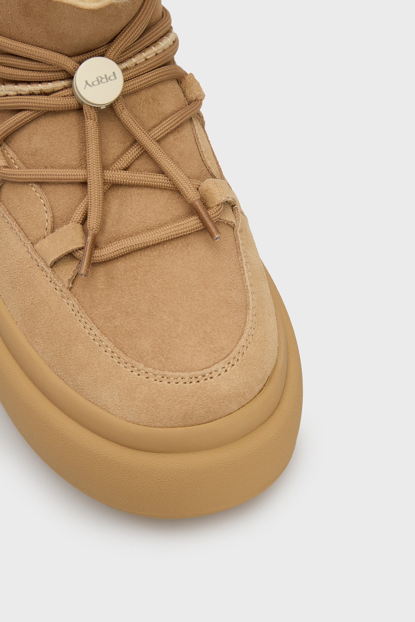 Женские бежевые замшевые полусапоги Kerava 5