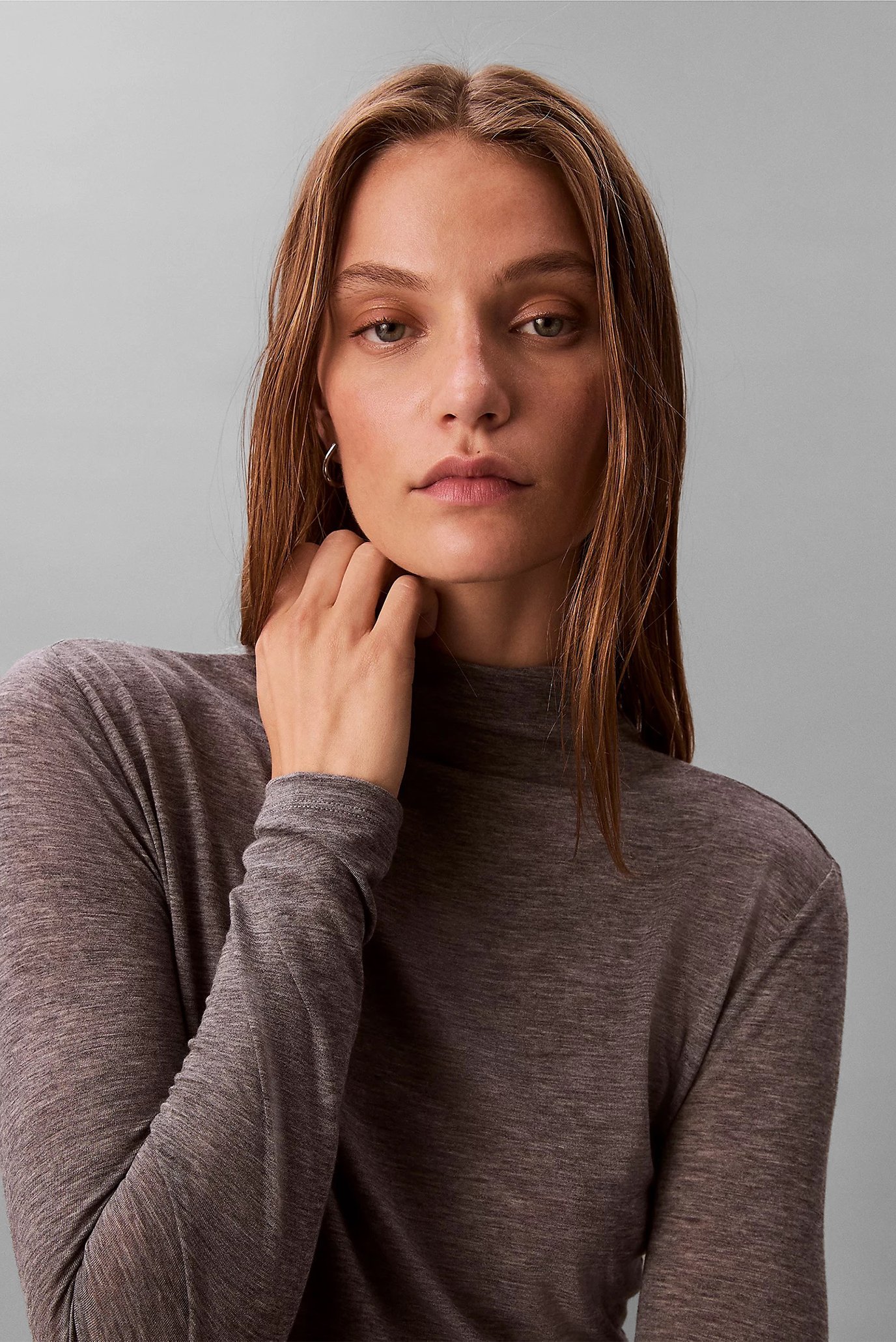 Гольф LS WOOL TENCEL MOCK NK TOP 2