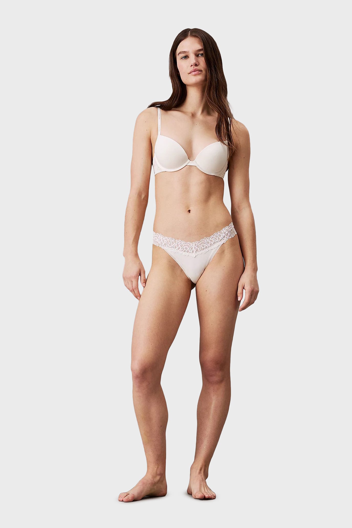 Женский белый бюстгальтер PUSH UP PLUNGE 2