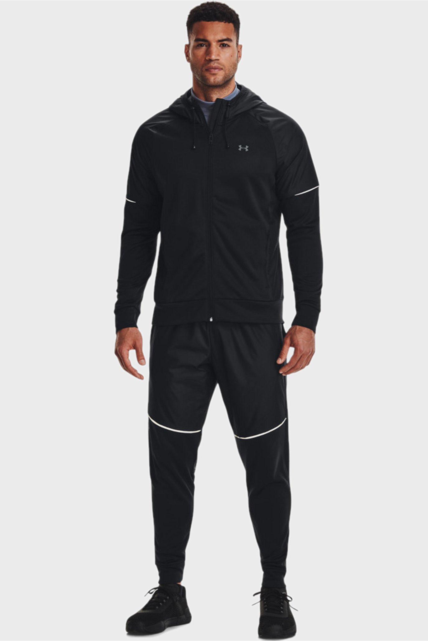 Мужское черное худи UA AF Storm FZ HoodieUnder Armour Мужское черное худи UA AF Storm FZ Hoodie 8