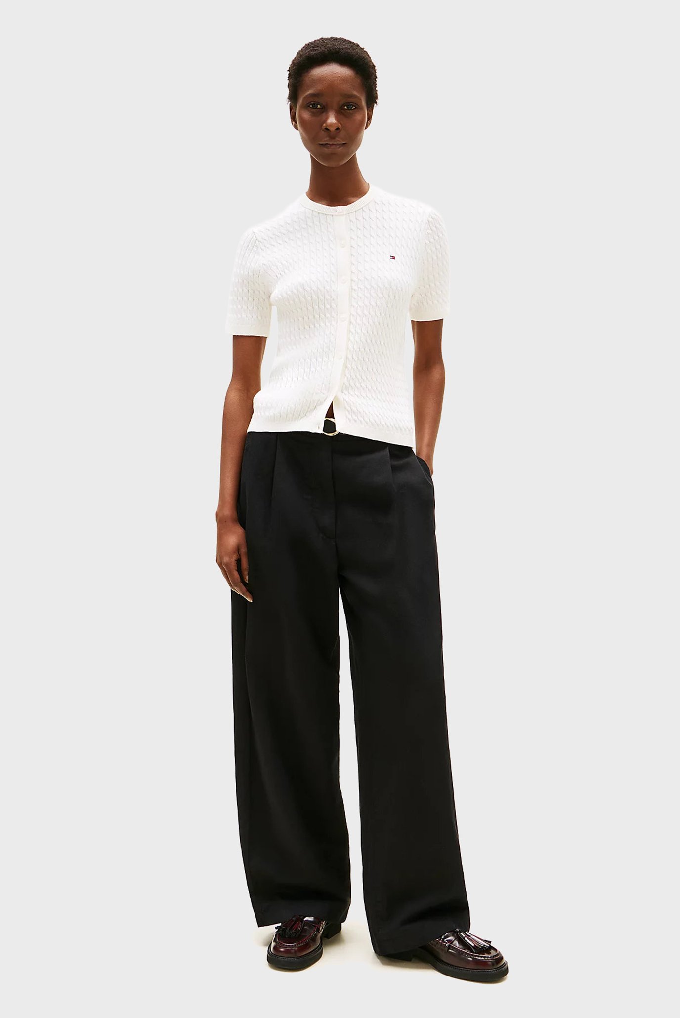 Свитер CO CABLE FINE GG S S C-NK CARDI 2