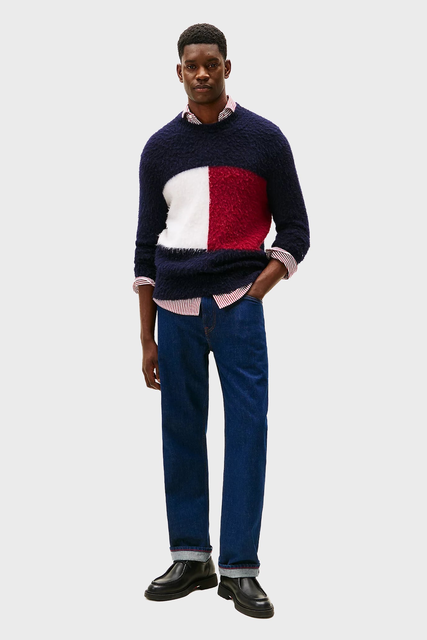 Свитер ALPACA BLEND BIG FLAG CREW NECK 2