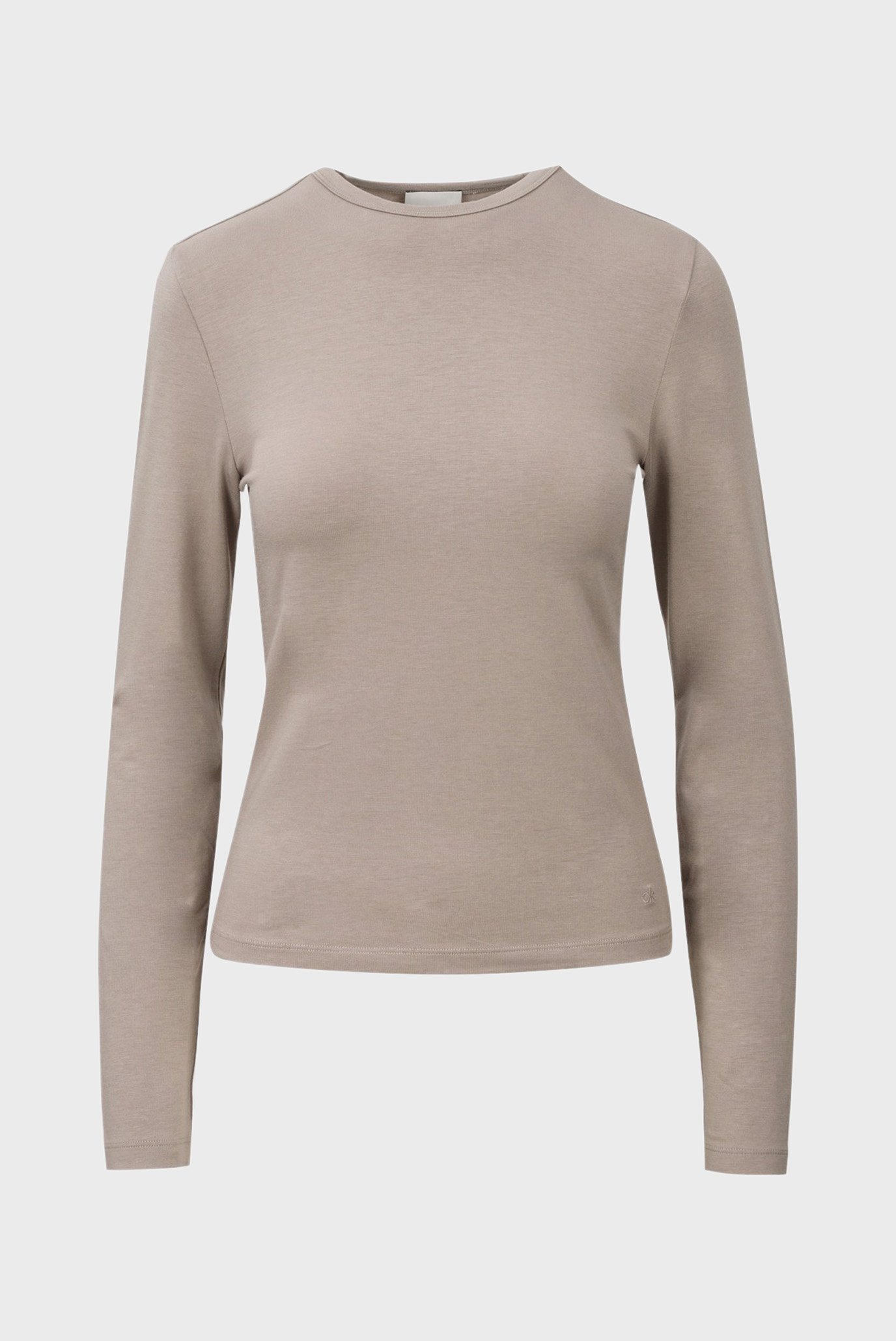 Лонгслив/MODAL STRETCH SLIM C-NECK TOP LS 1