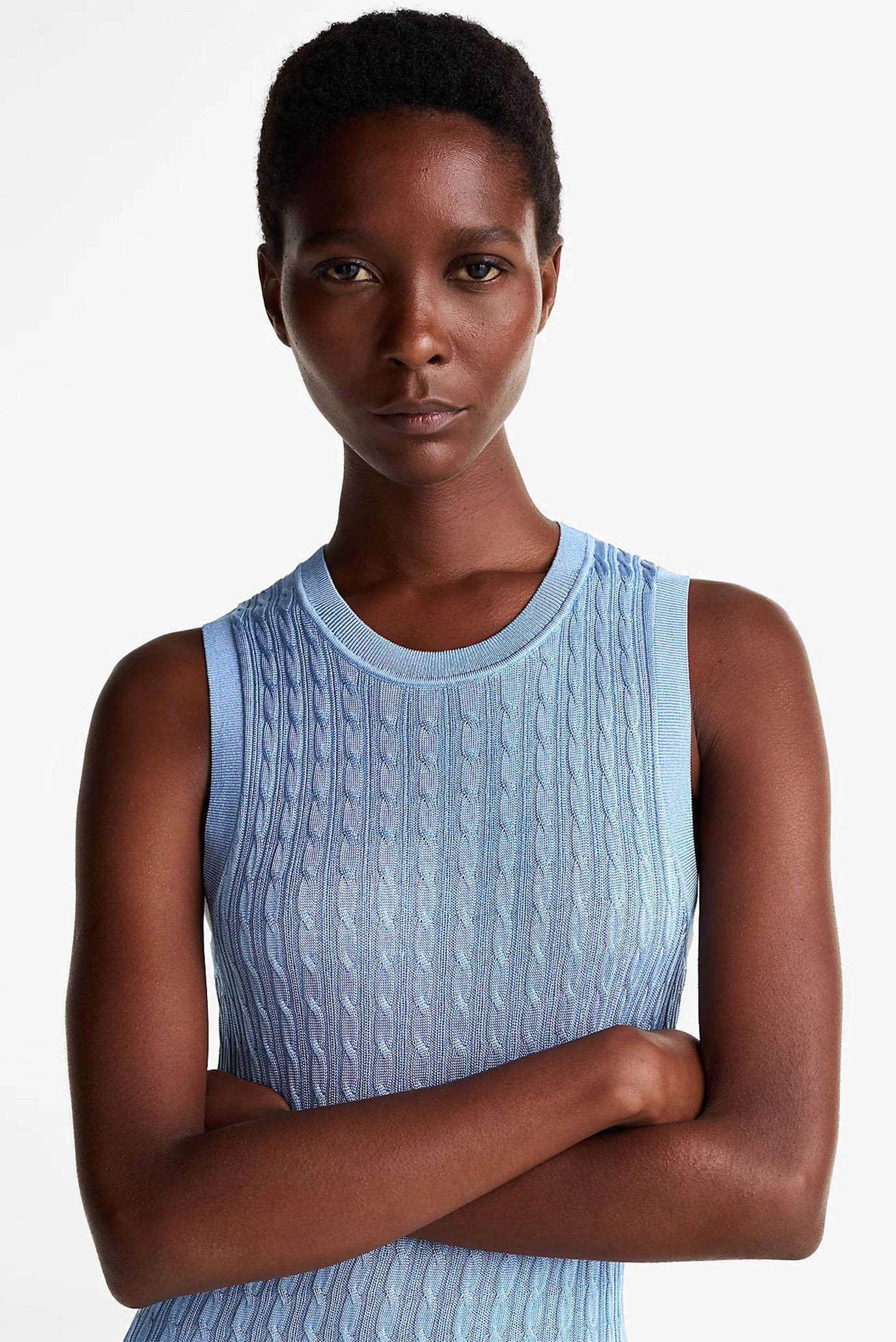 Платье RAYON CABLE LONG FLARED DRESS NS 4