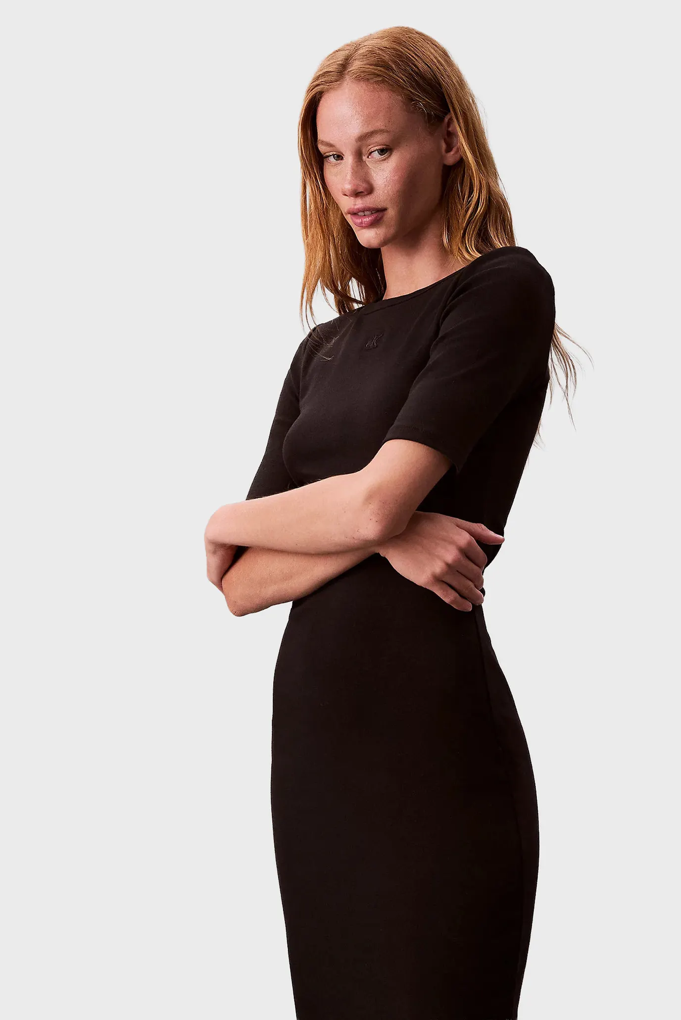 Платье HS CTN CONTOUR 1X1 RIB MIDI DRES 6