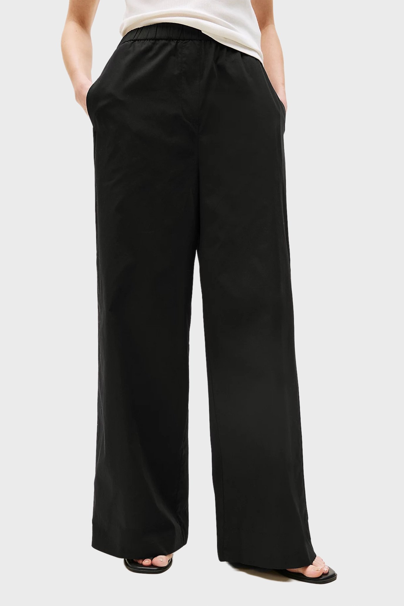 Штаны POPLIN WIDE LEG PANT 1