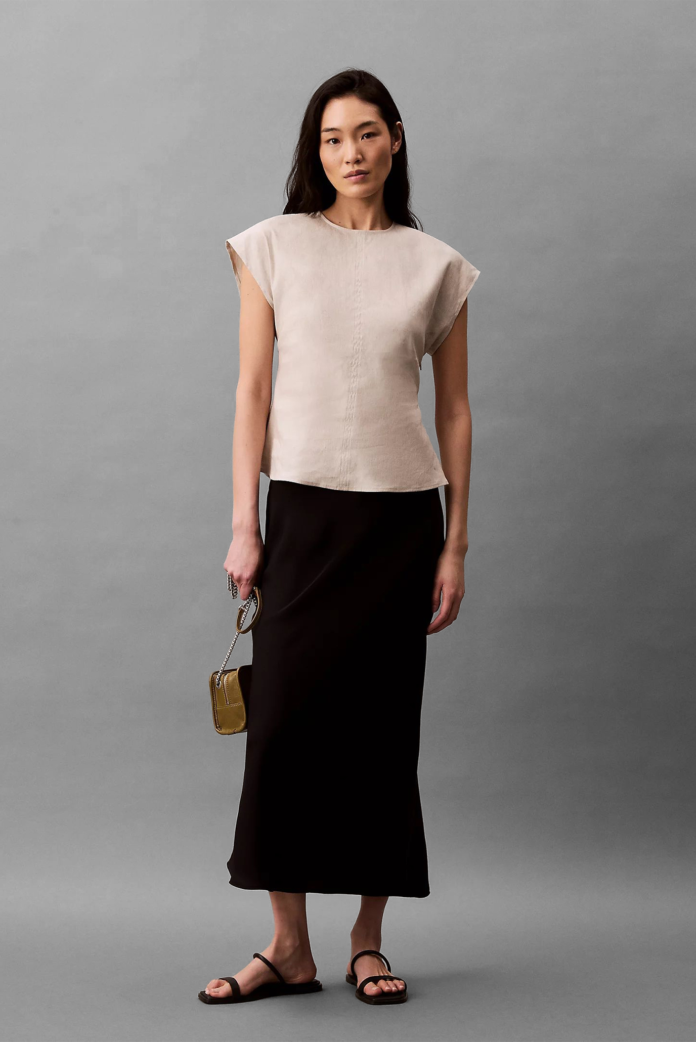 Топ STRETCH LINEN TOP 3