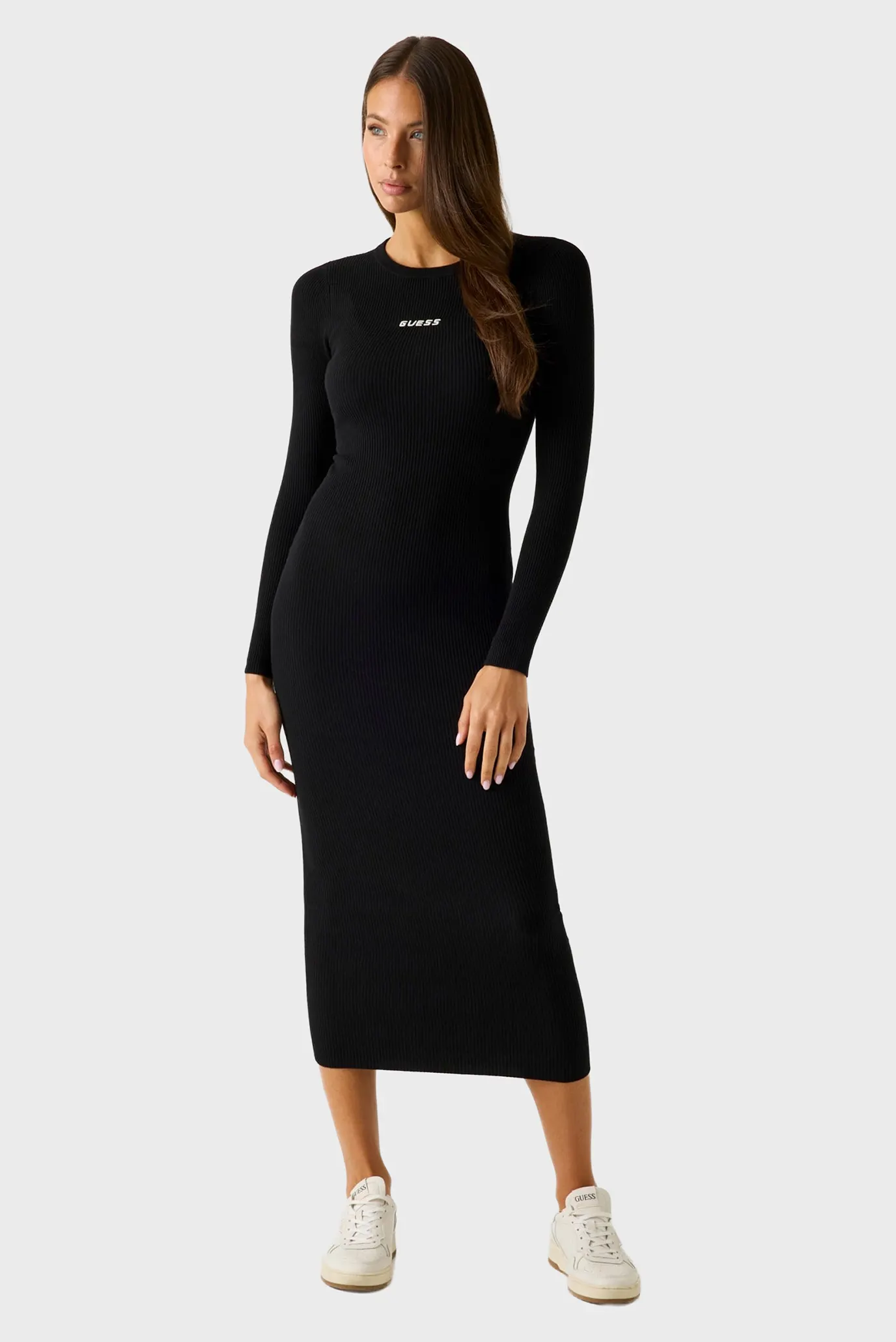 Платье FLAMINIA LS CN RIBBED DRESS SW 1