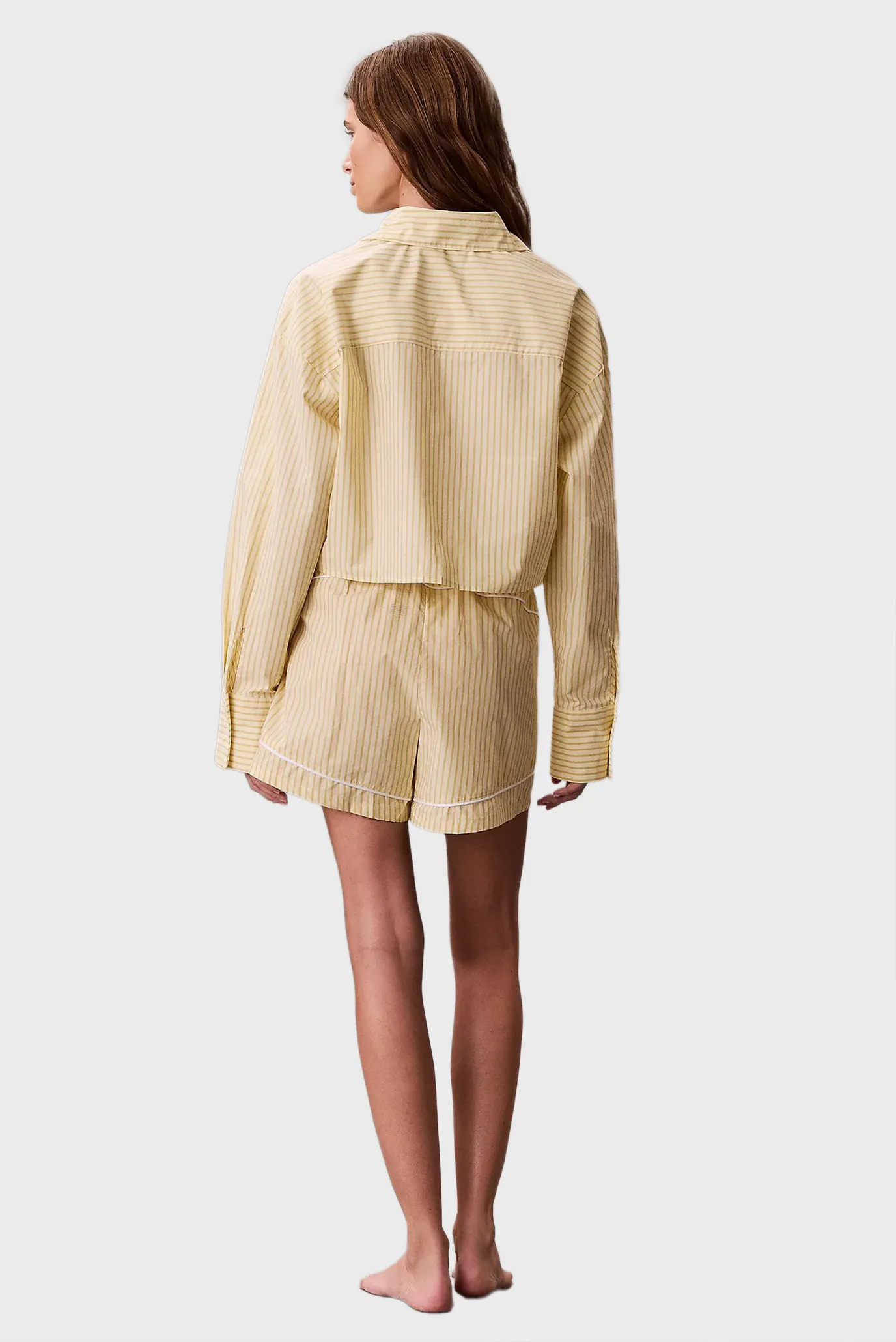 Ночная рубашка CK GRAPHIC CROPPED POPLIN SHIRT 4