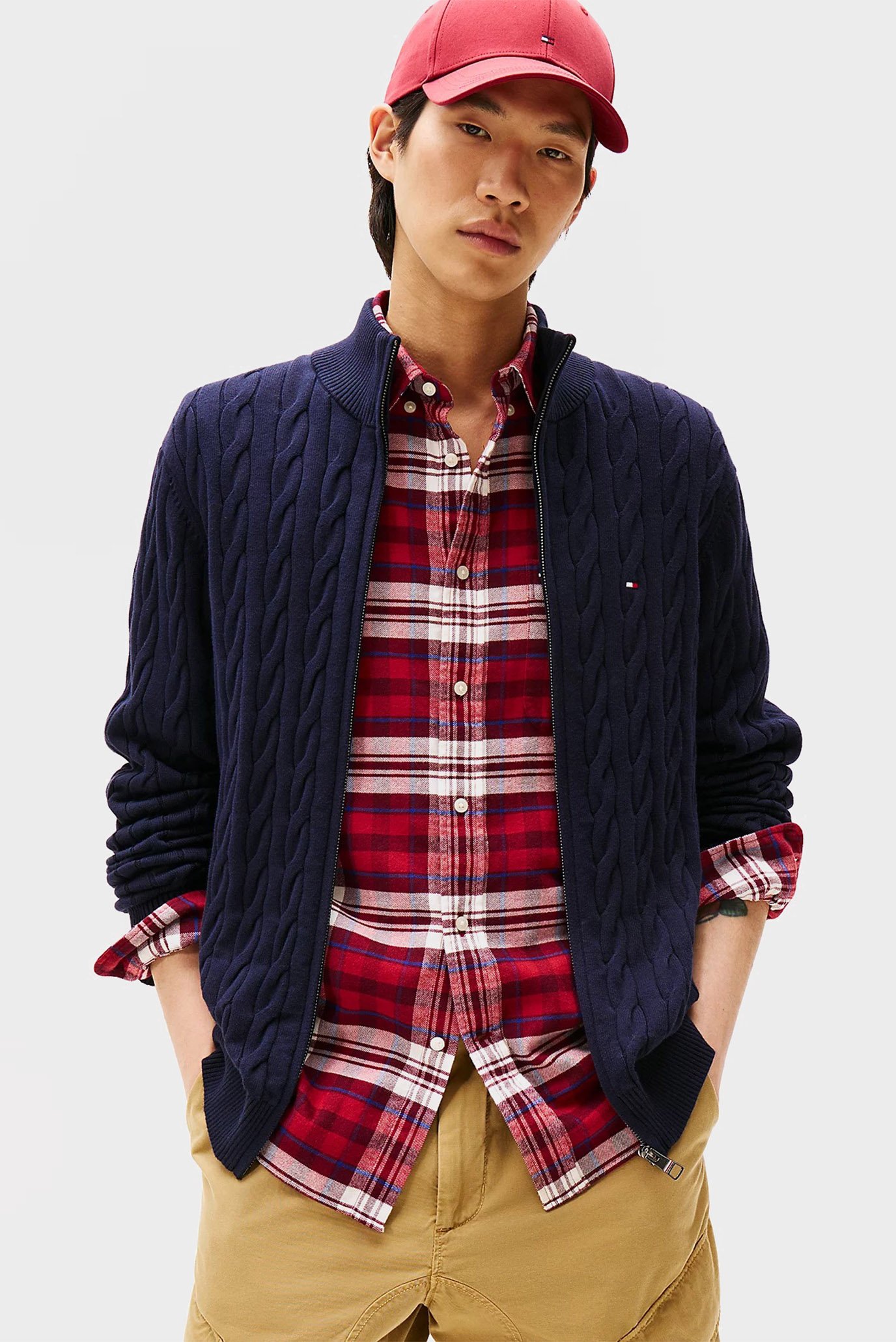 Свитер CLASSIC COTTON CABLE ZIP THROUGH 1