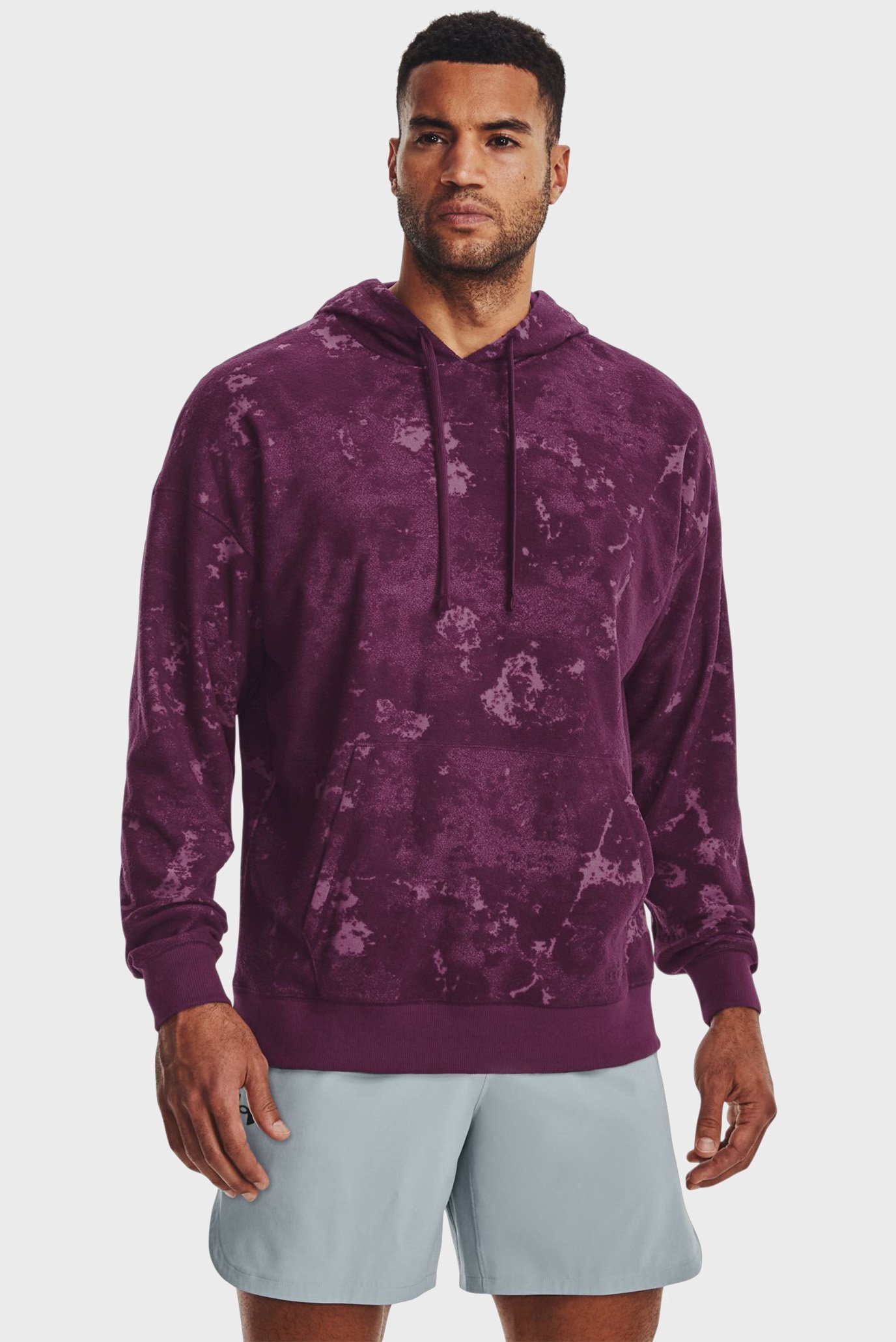 Мужское бордовое худи UA Journey Terry Hoodie 3