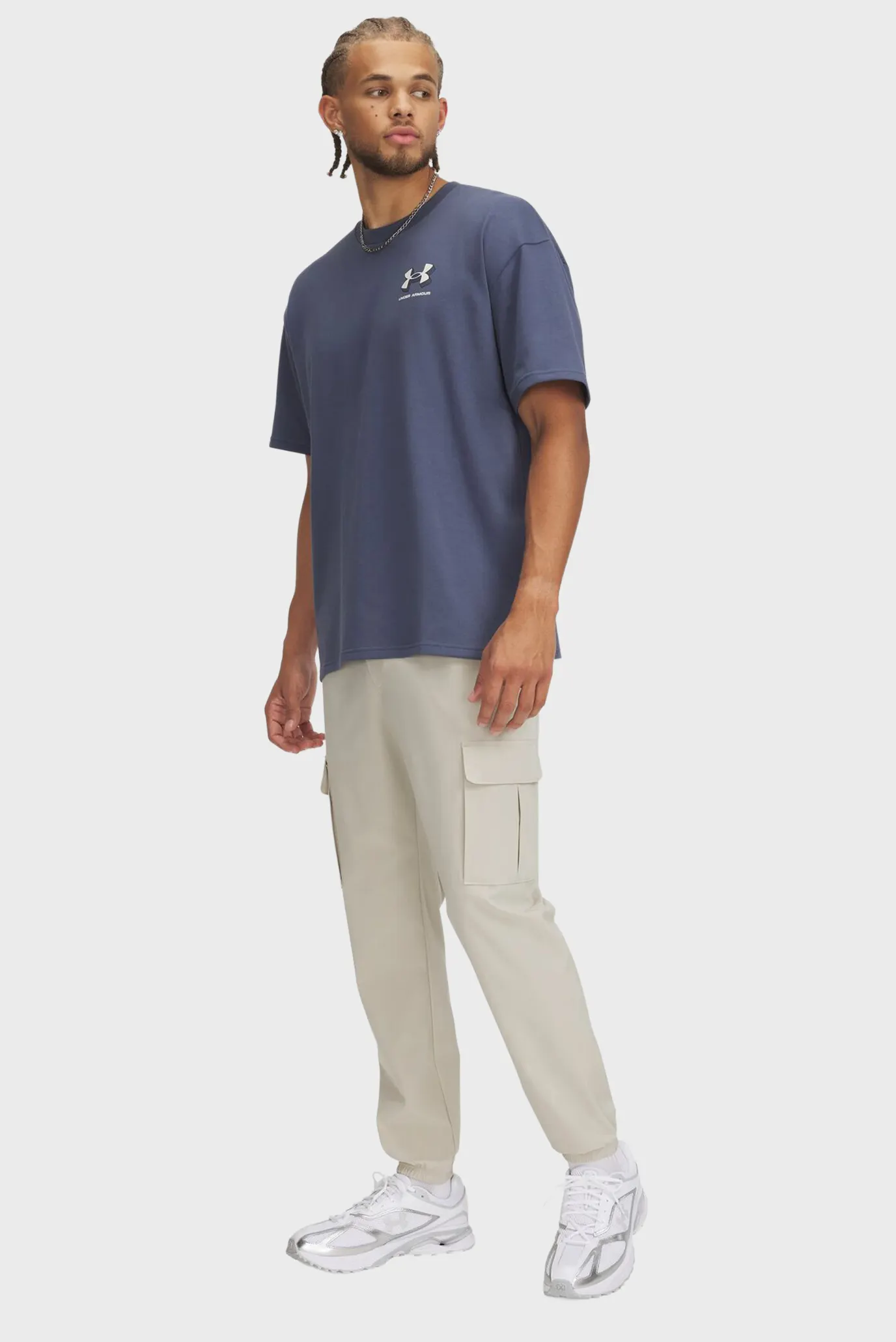 Штаны спортивные UA Vibe Woven Cargo Pants-BRN 2