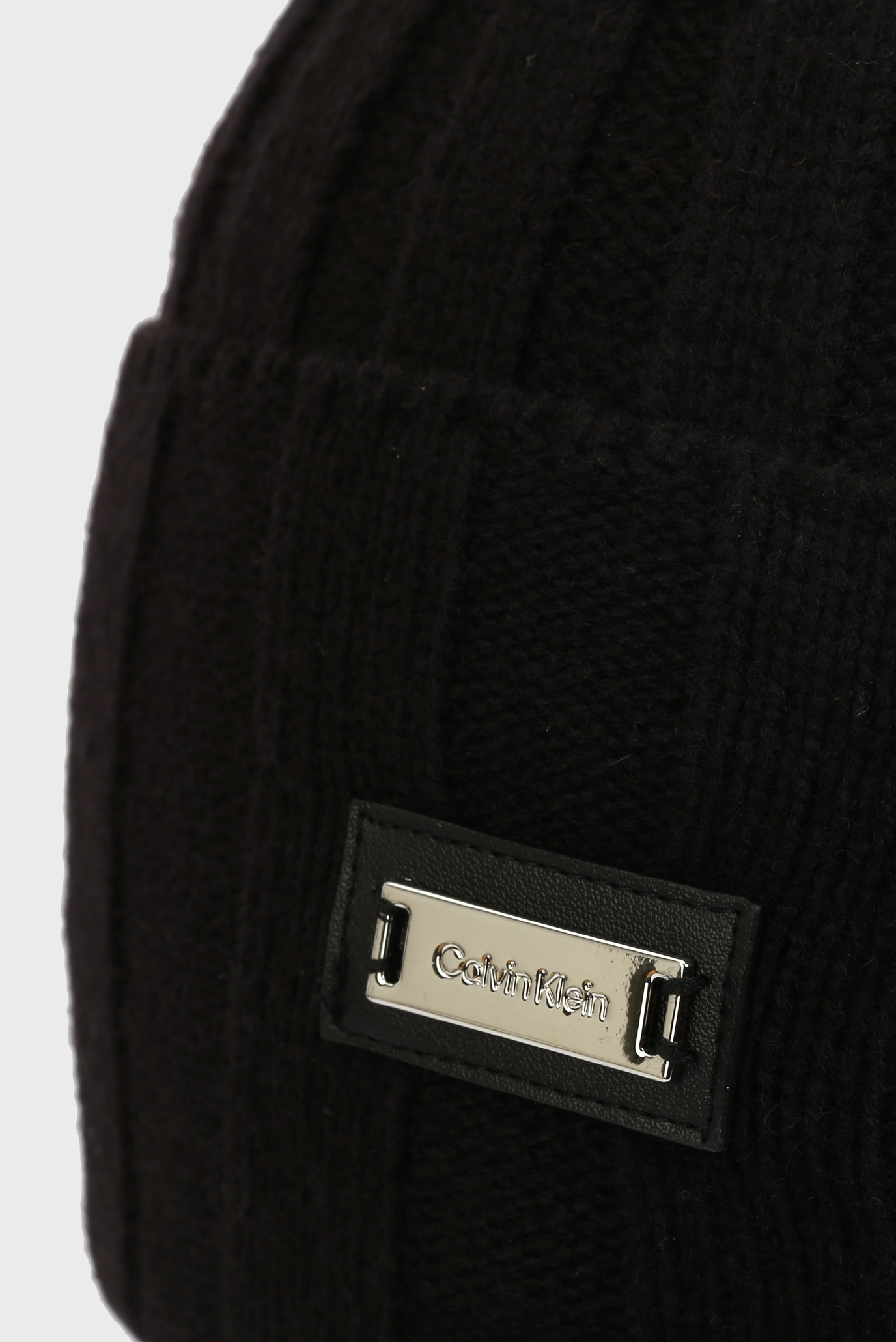 Шапка WIDE WOOL RIB BEANIECalvin Klein Шапка WIDE WOOL RIB BEANIE 2
