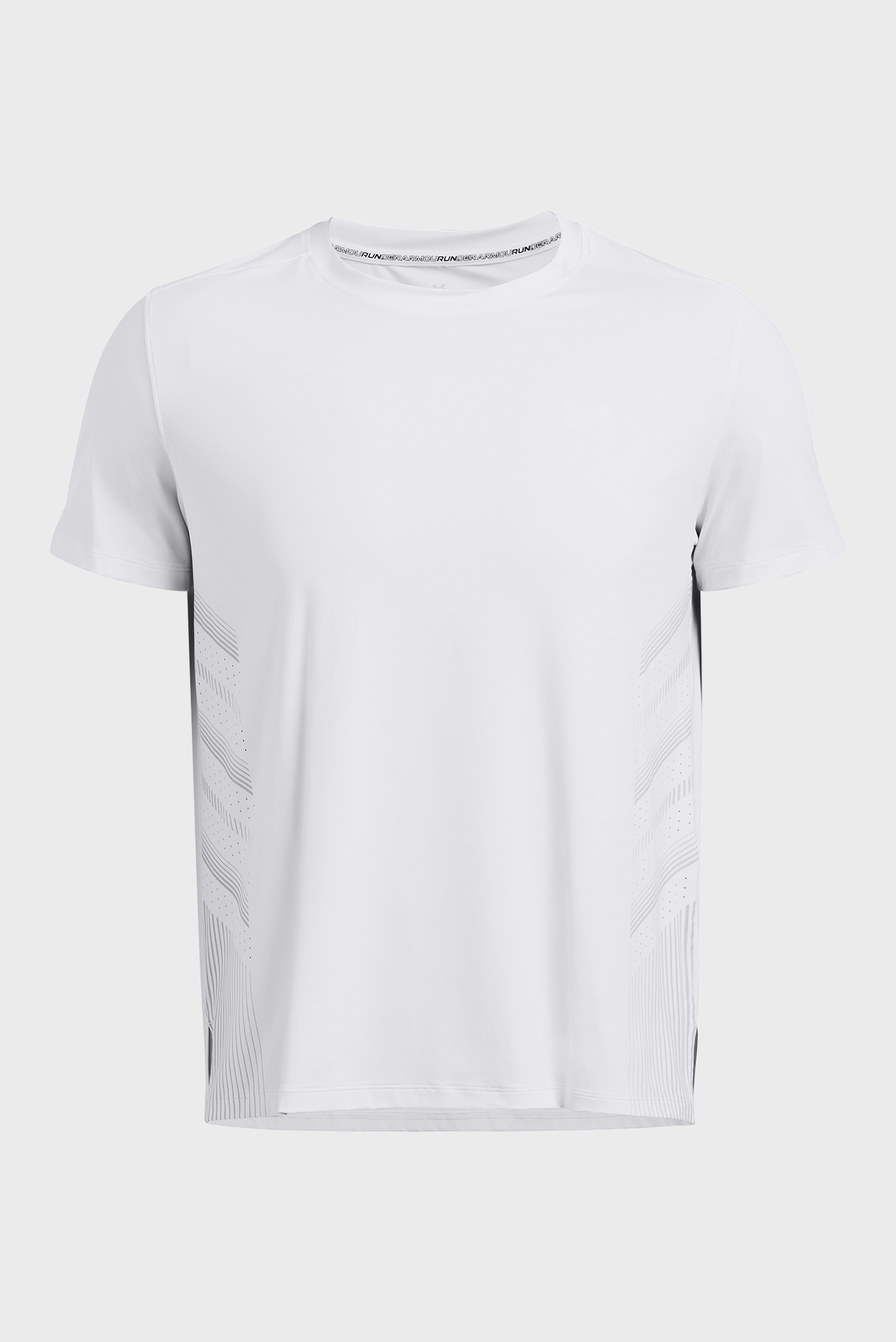 Мужская белая футболка UA LAUNCH ELITE GRAPHIC SS 4