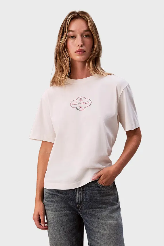 Футболка SS BOXY COCTAIL LOGO TEE Calvin Klein Jeans
