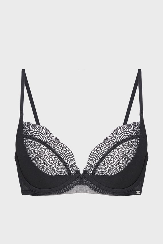 Женский черный бюстгальтер UNLINED PLUNGE