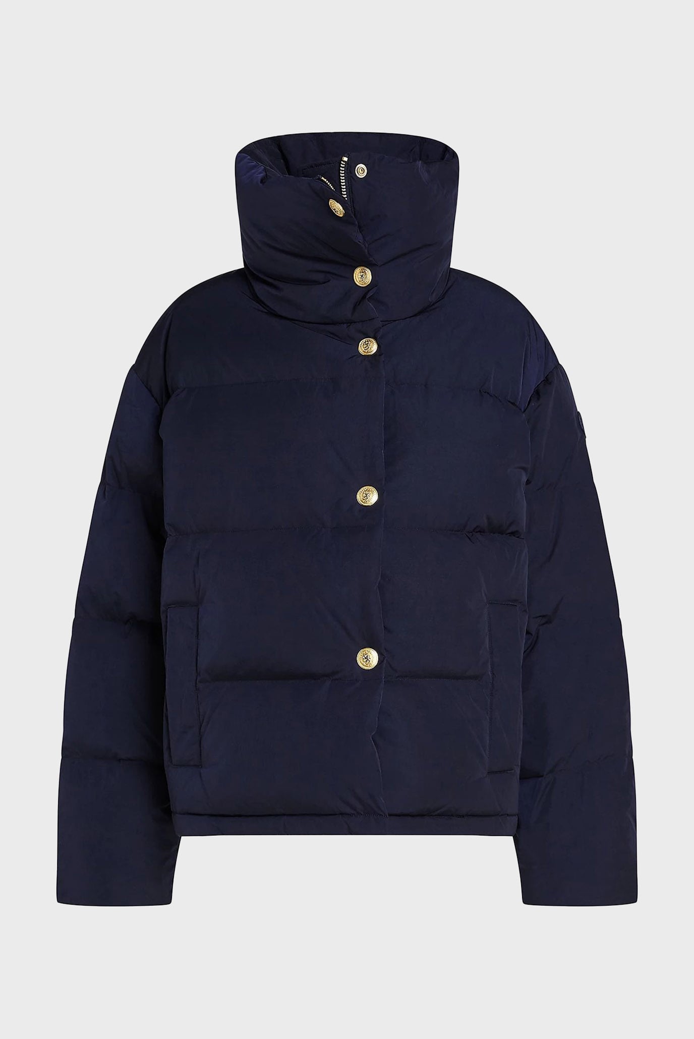 Женский темно-синий пуховик GOLD BUTTON DOWN JACKET 5