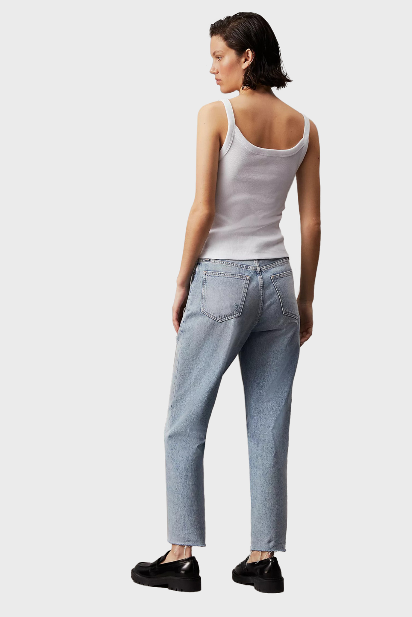 Женские голубые джинсы MOM JEAN 3