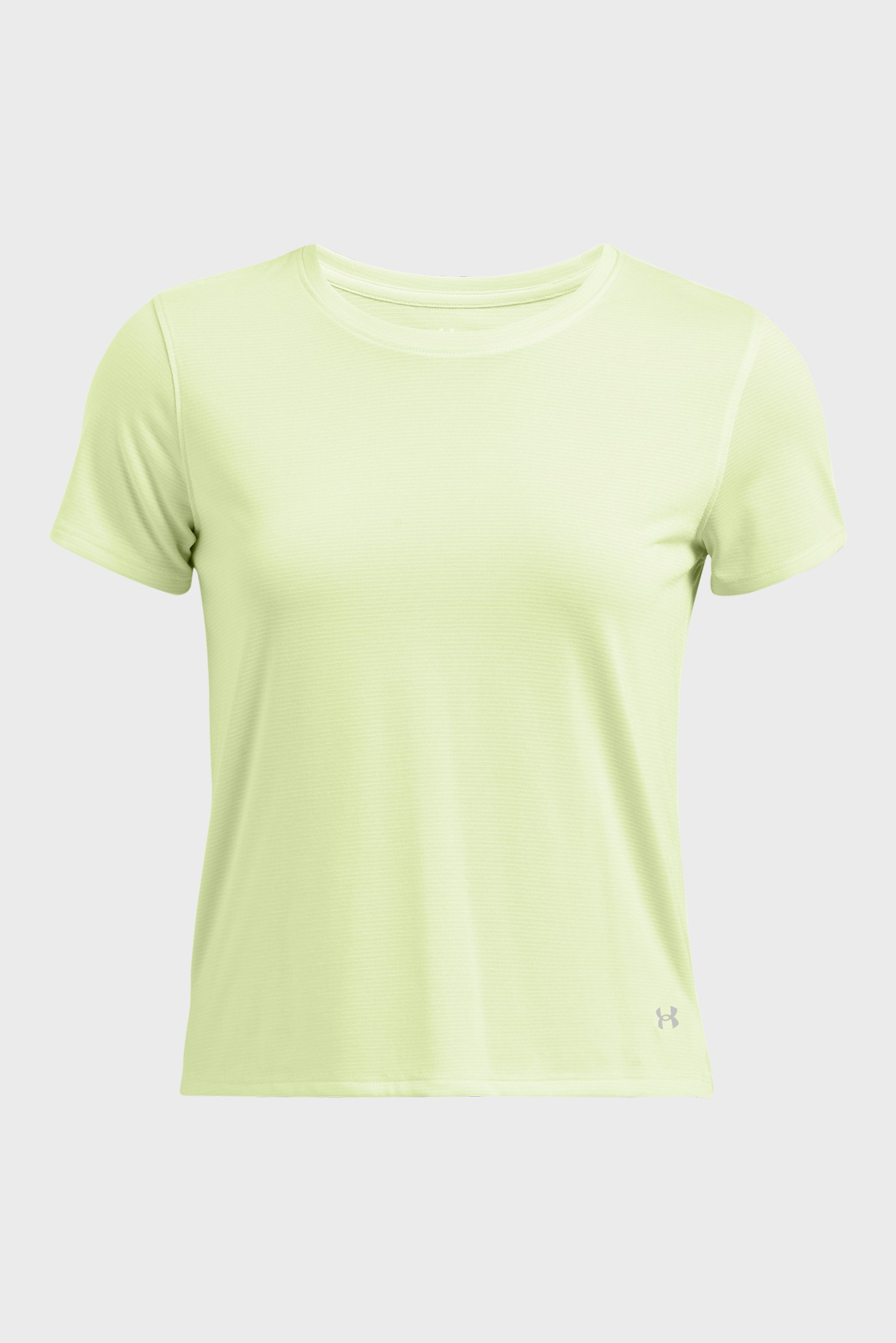 Женская салатовая футболка UA Launch Shortsleeve 3
