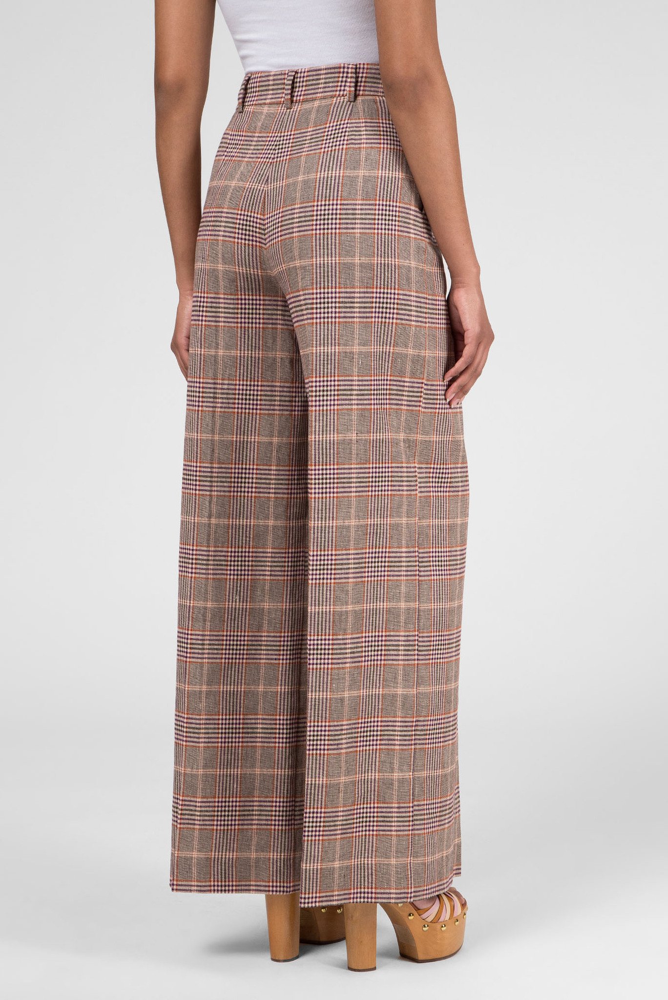 Женские брюки в клетку ZENDAYA WIDE LEG TAILORED 3