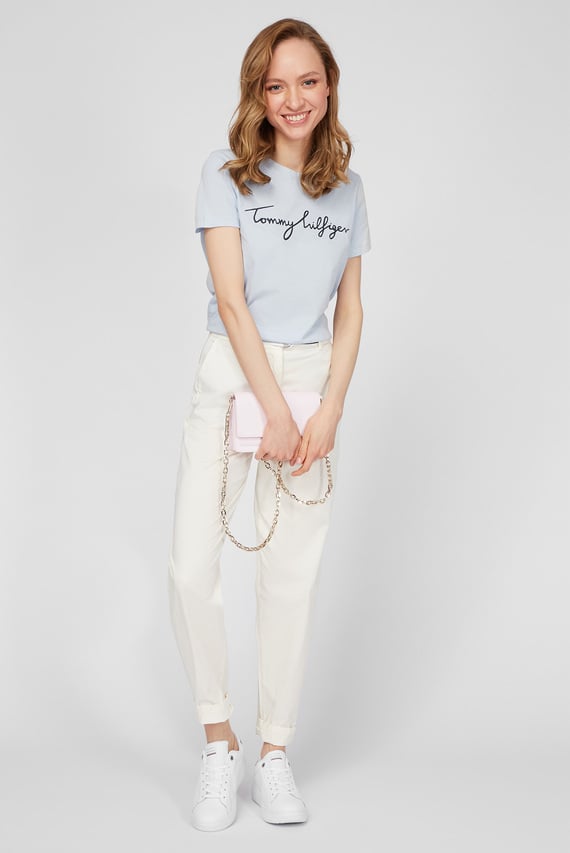 Женские белые брюки CO MODERN TAPERED CHINO