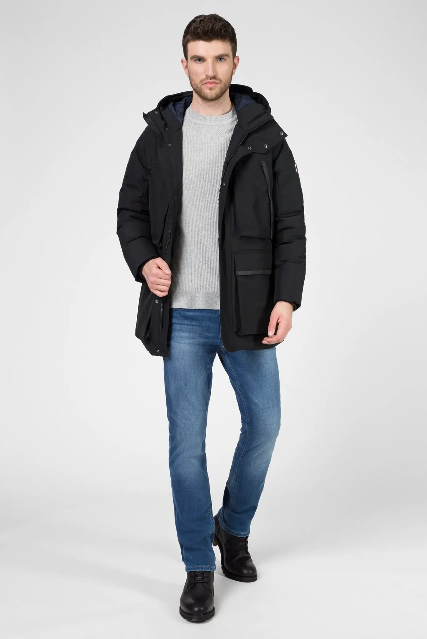 Мужская черная парка HEAVY CANVAS 5