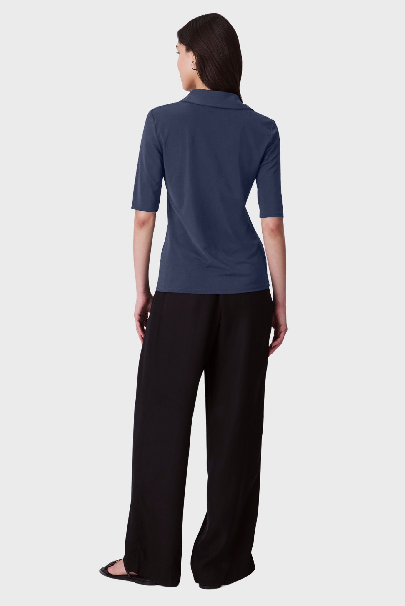 Поло/HS CREPE JERSEY POLO 4