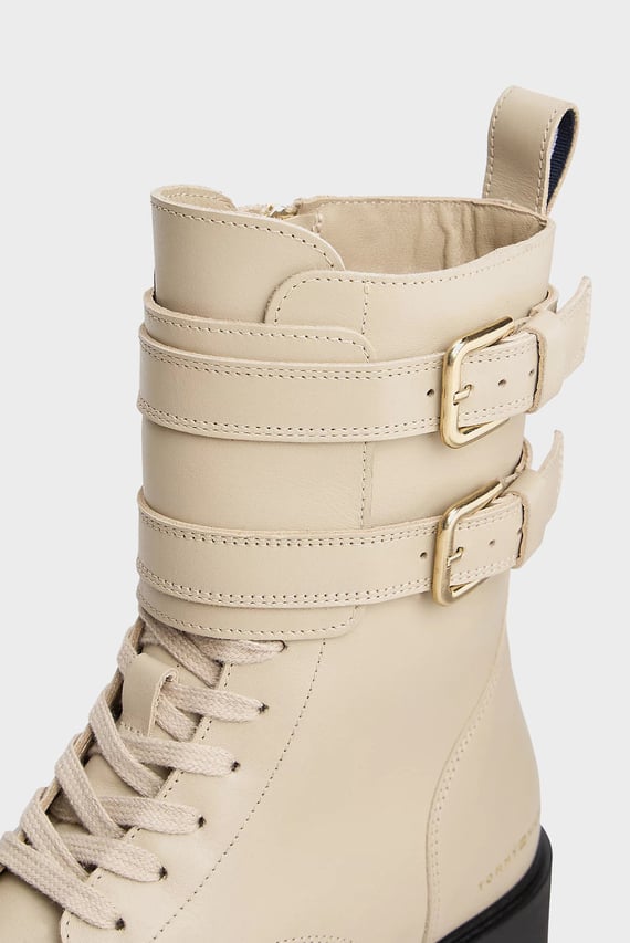 Ботинки TOMMY HILFIGER LTHR BIKER LACEUP