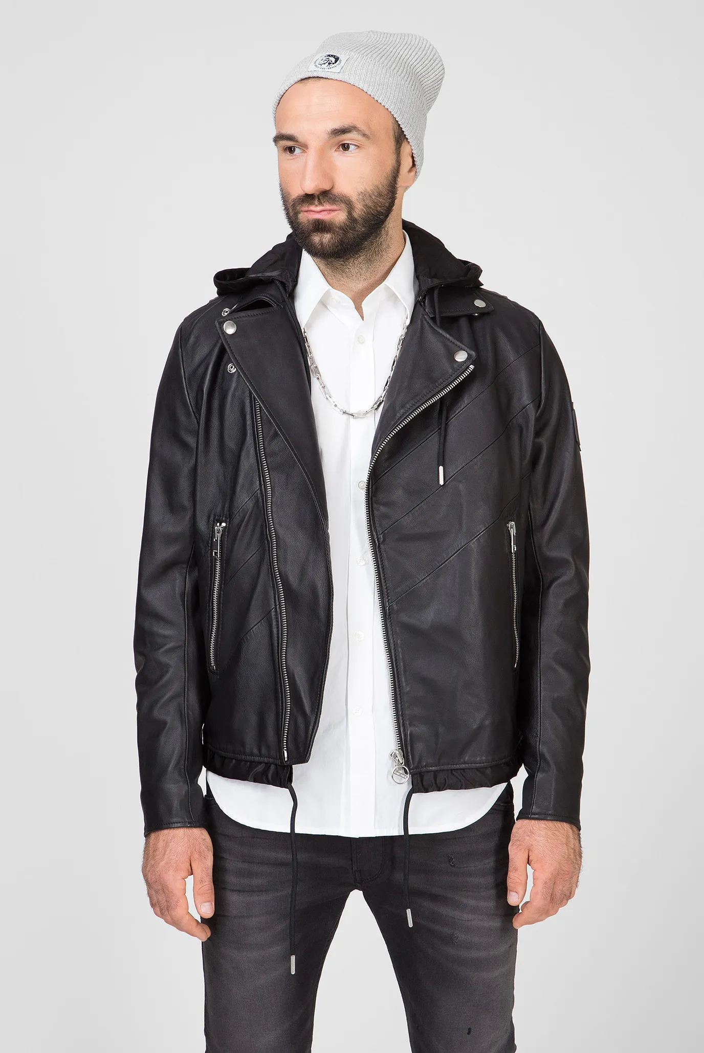 Куртка кожаная/L-SOLOVE GIACCA 6