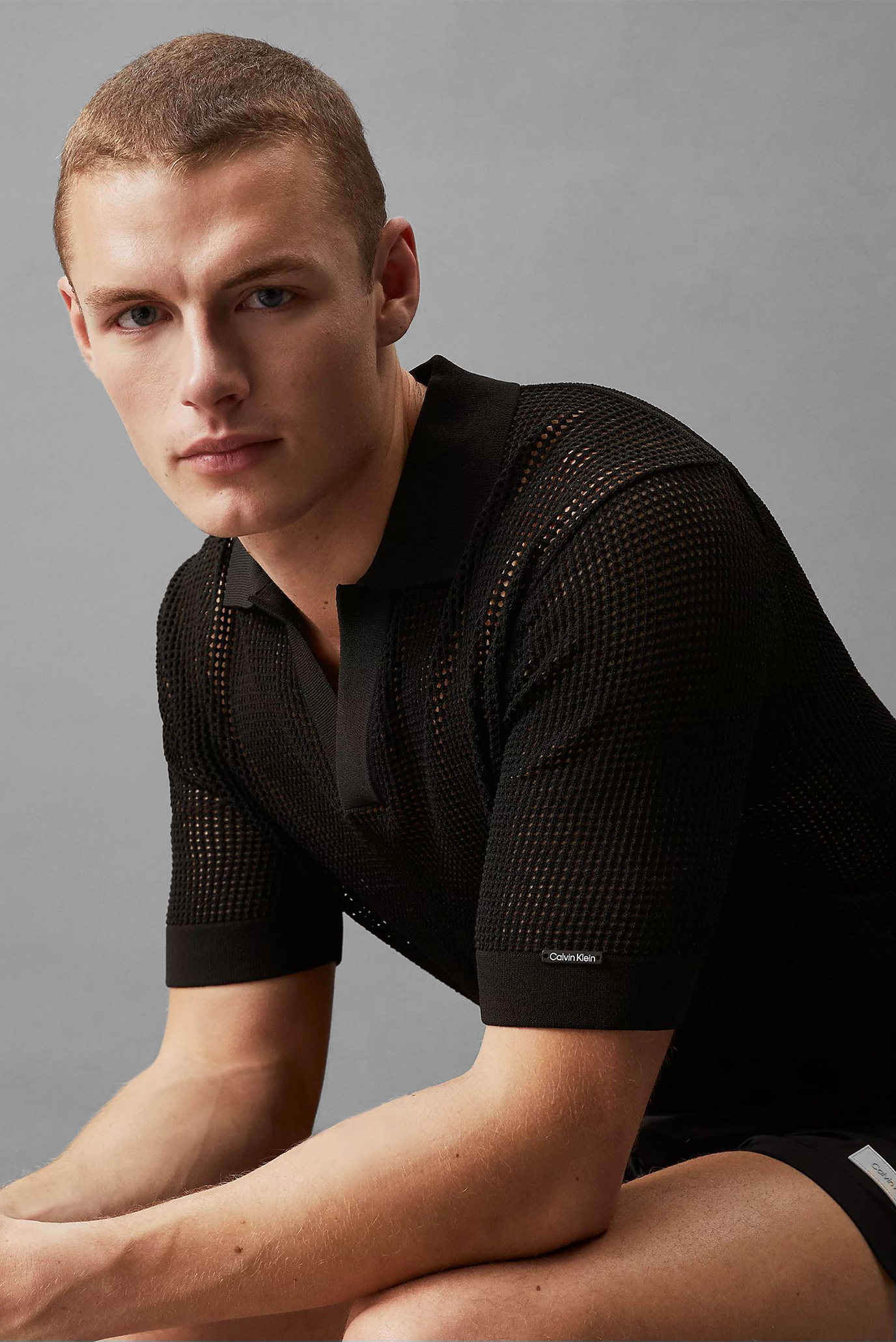 Поло OPEN KNIT POLO 5