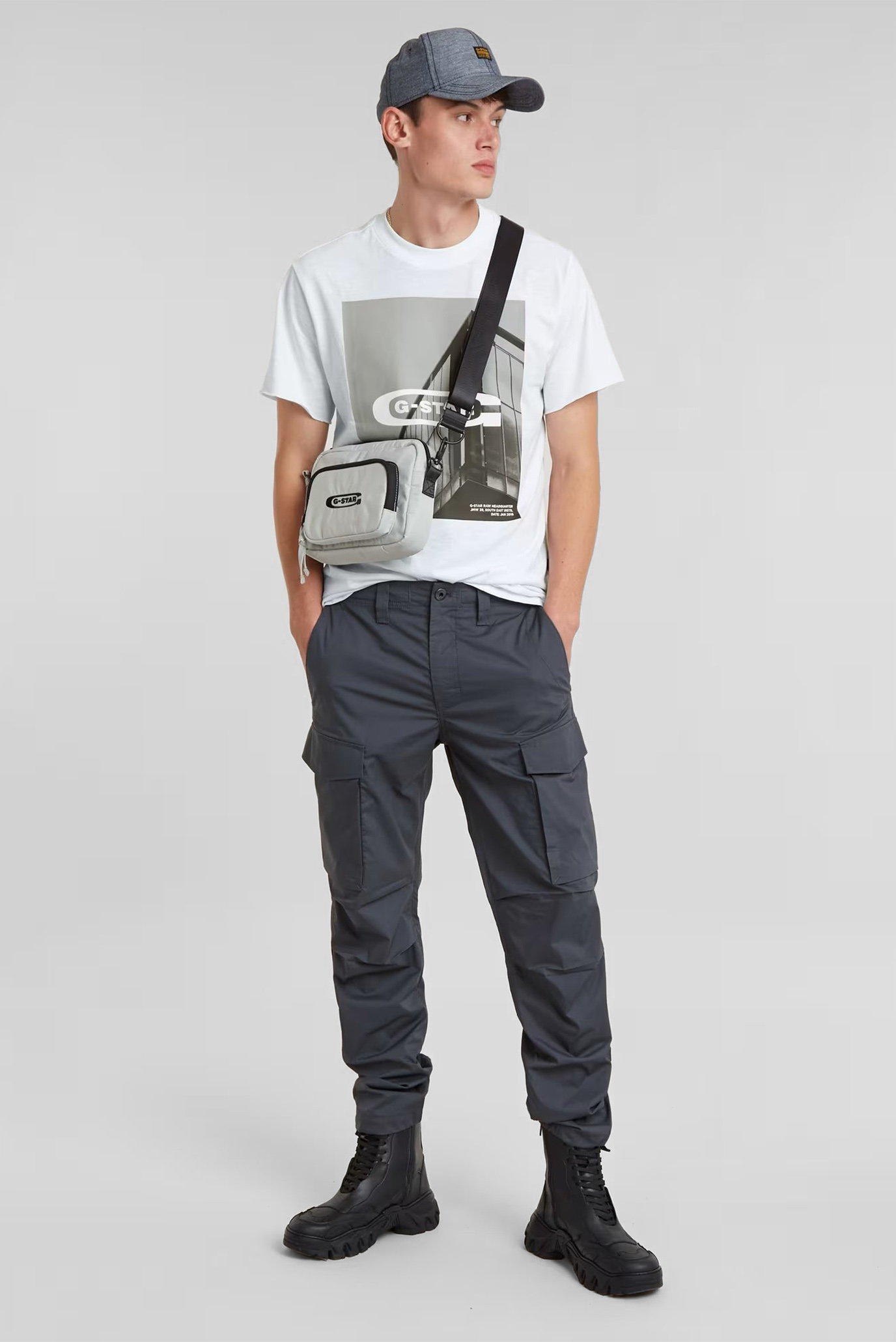 Мужские темно-синие карго Core Regular Cargo 2