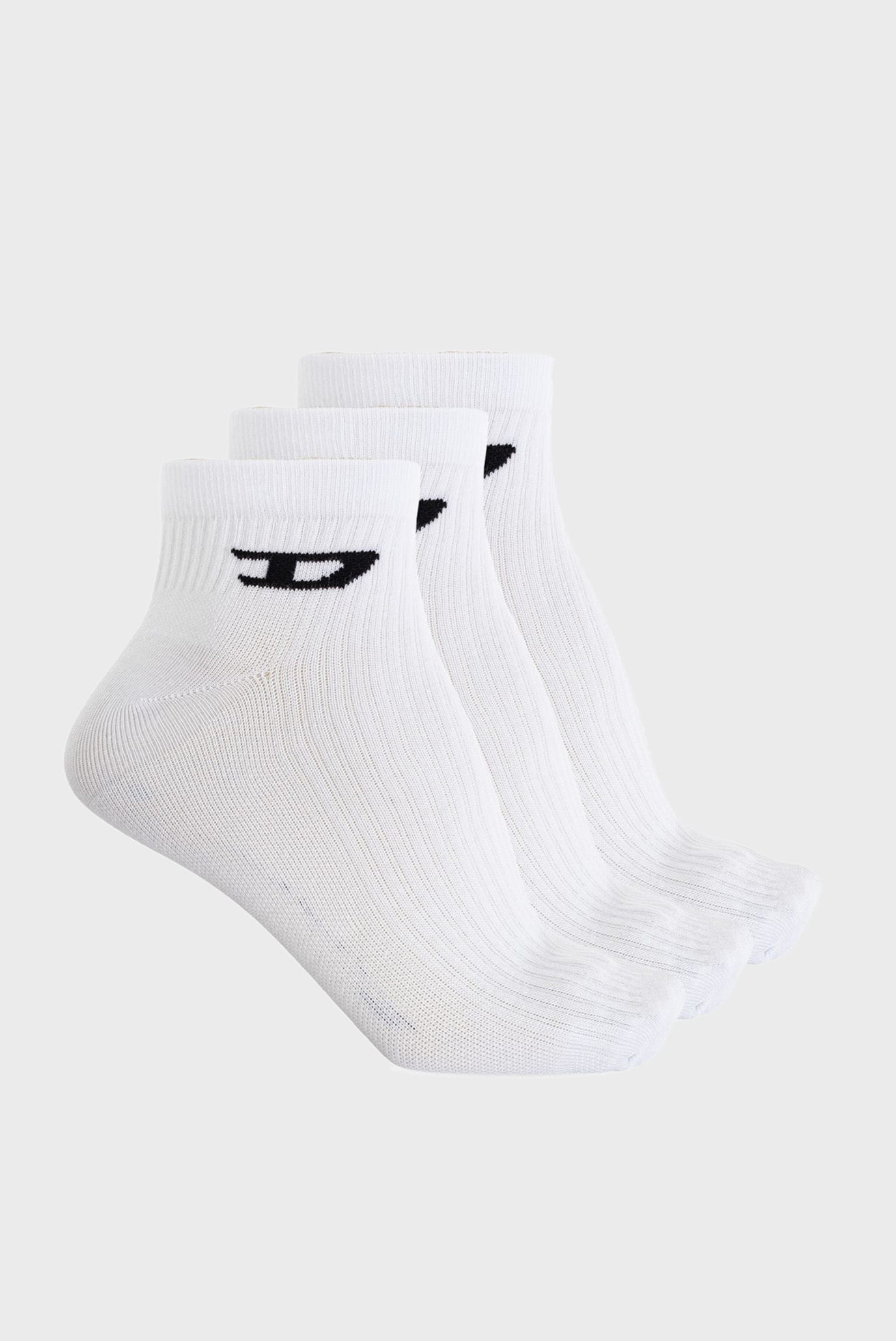 Мужские белые носки (3 пары) SKM-D-ANKLE -9Diesel Мужские белые носки (3 пары) SKM-D-ANKLE -9 1
