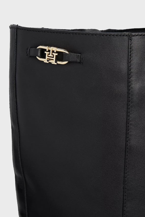 Сапоги STACKED HEEL LEATHER LONG BOOT